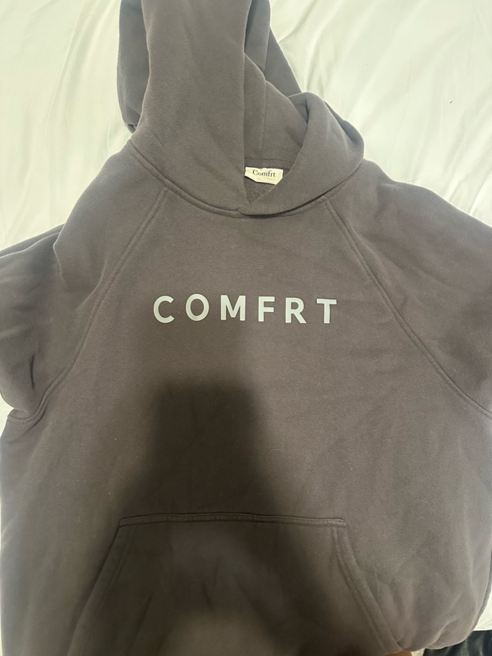 COMFRT Logo Hoodie in Dark Brown